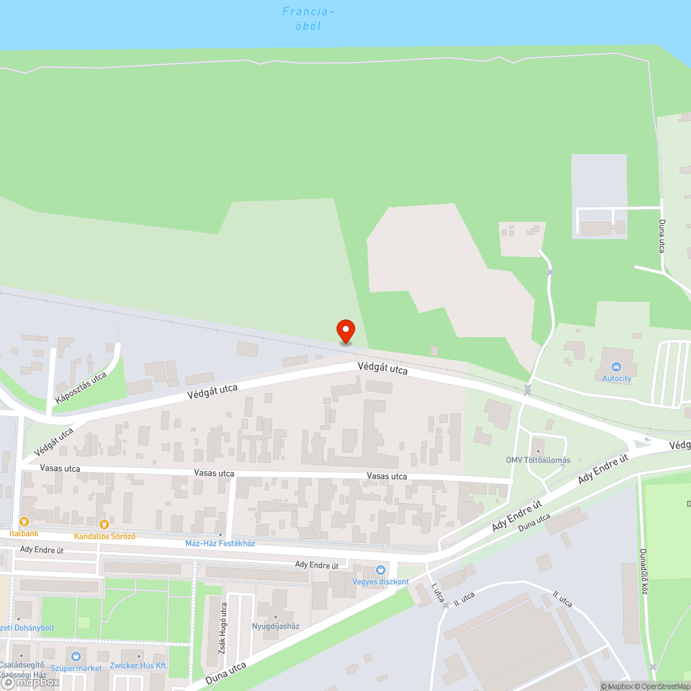 Kommunlis szemét Csepel Védgát utca bejelentés helye