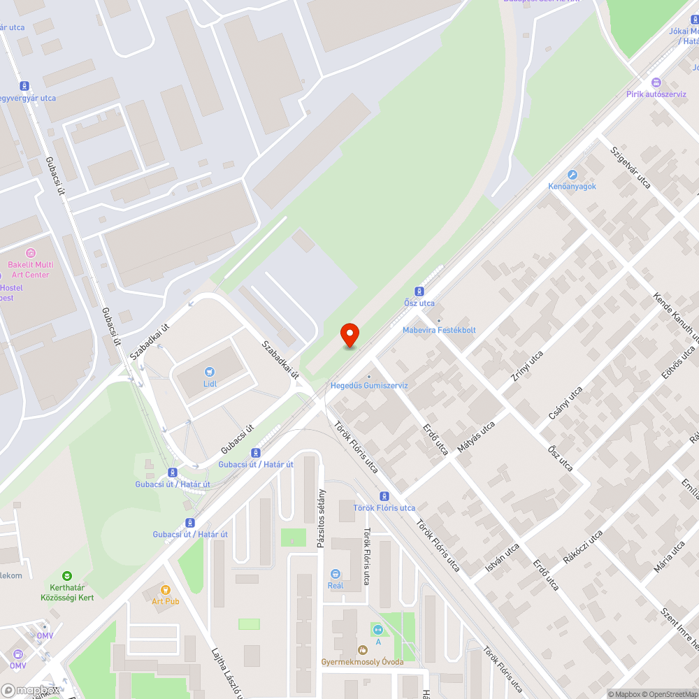 Határ út szemét bejelentés helye