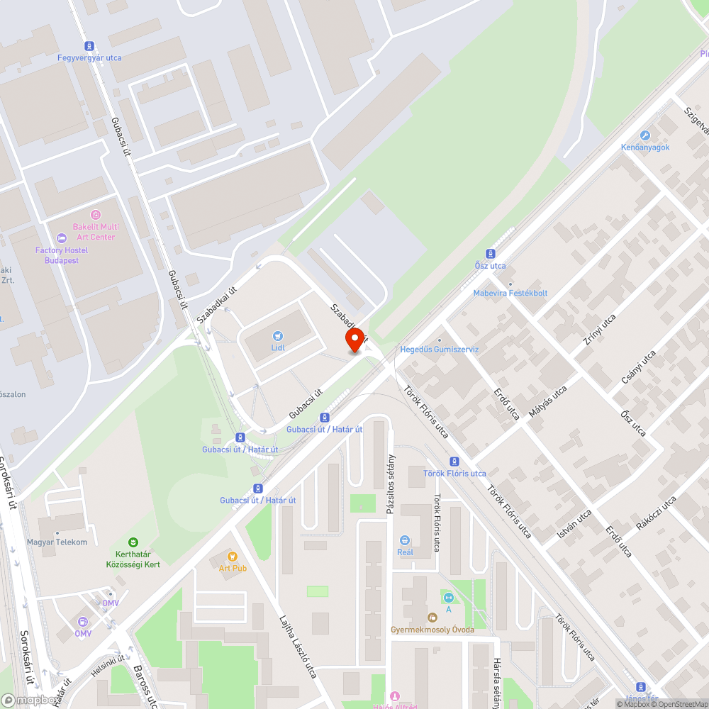 Gubacsi út, Határ út szemét bejelentés helye