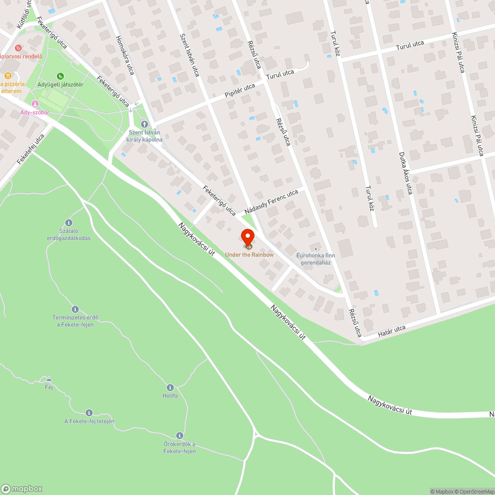 Kátyú bejelentés helye