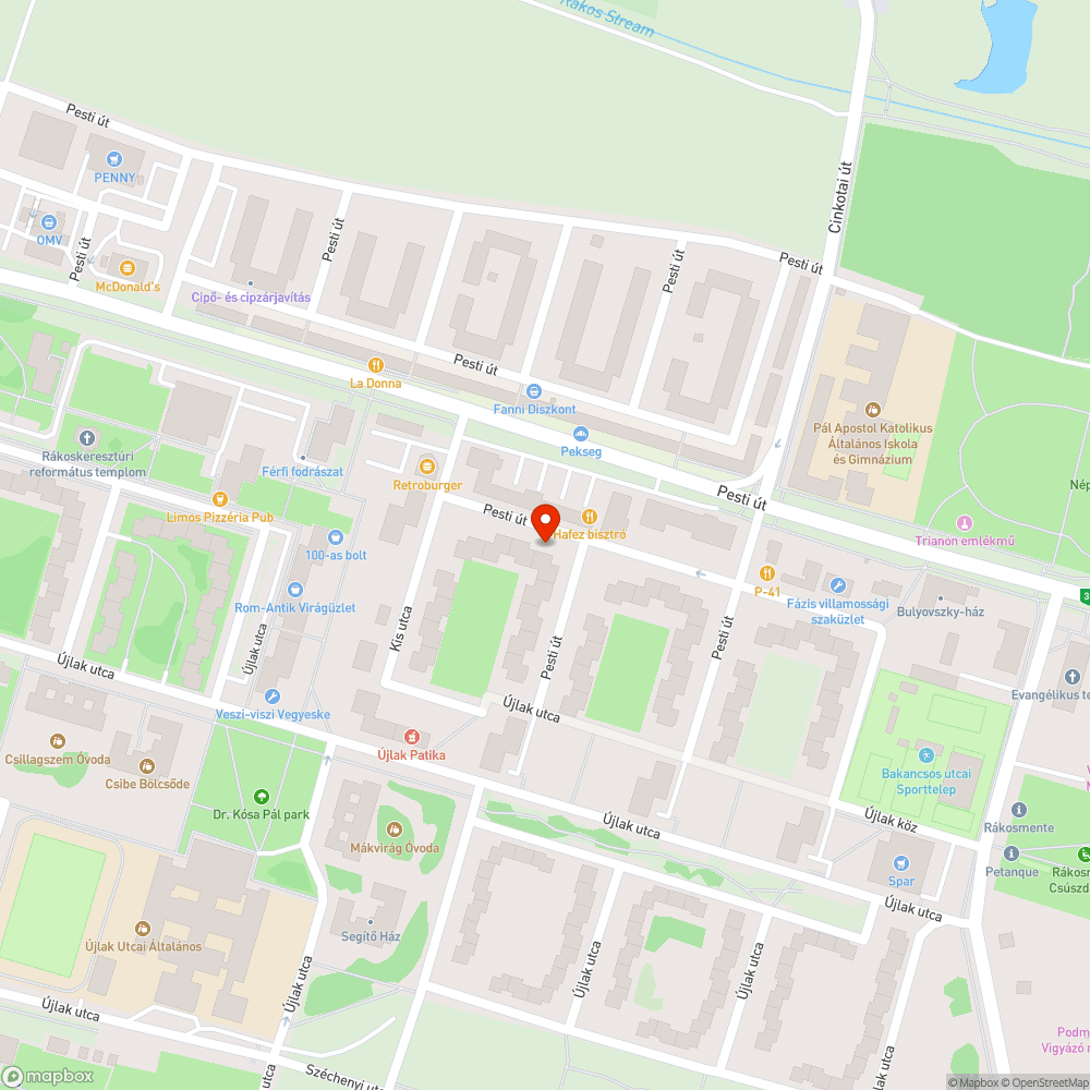 Elhagyott Mégane bejelentés helye