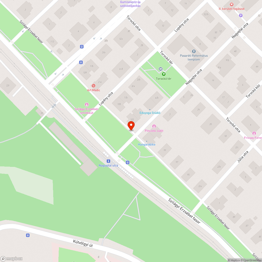 Buszmegálló veszélyes babakocsival közlekedők számára bejelentés helye