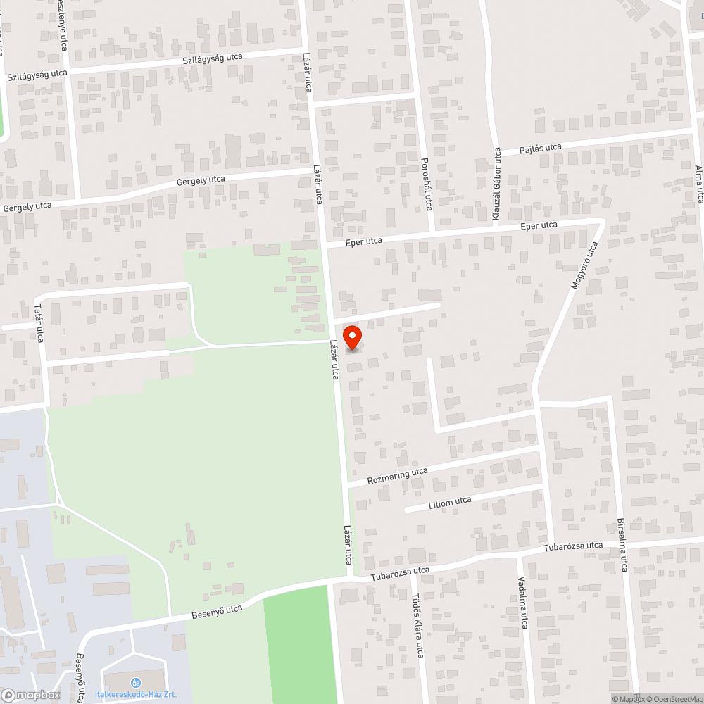 Kátyú bejelentés helye