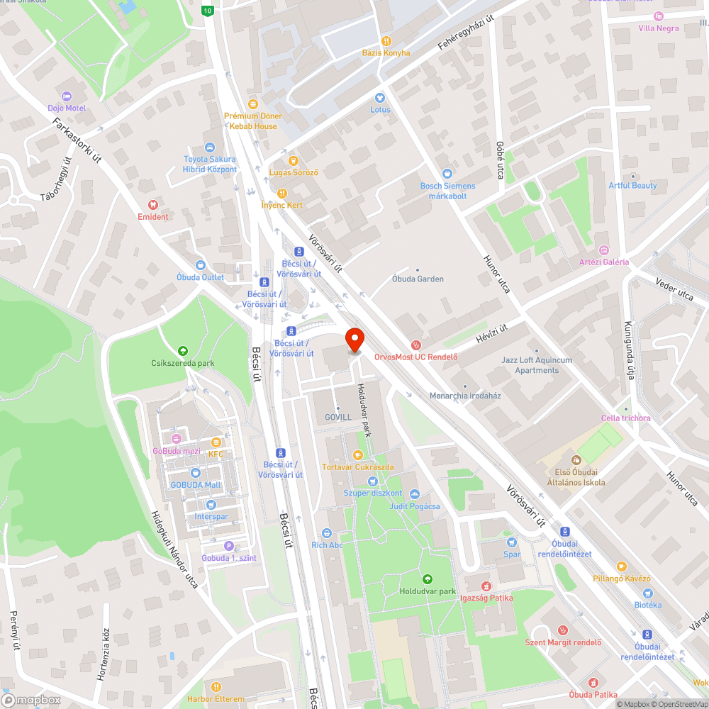 Szemetes közterület bejelentés helye