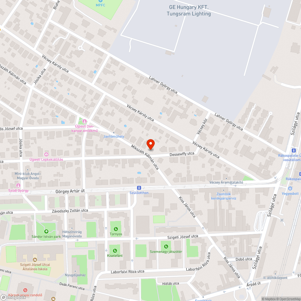 Elhagyott autók bejelentés helye