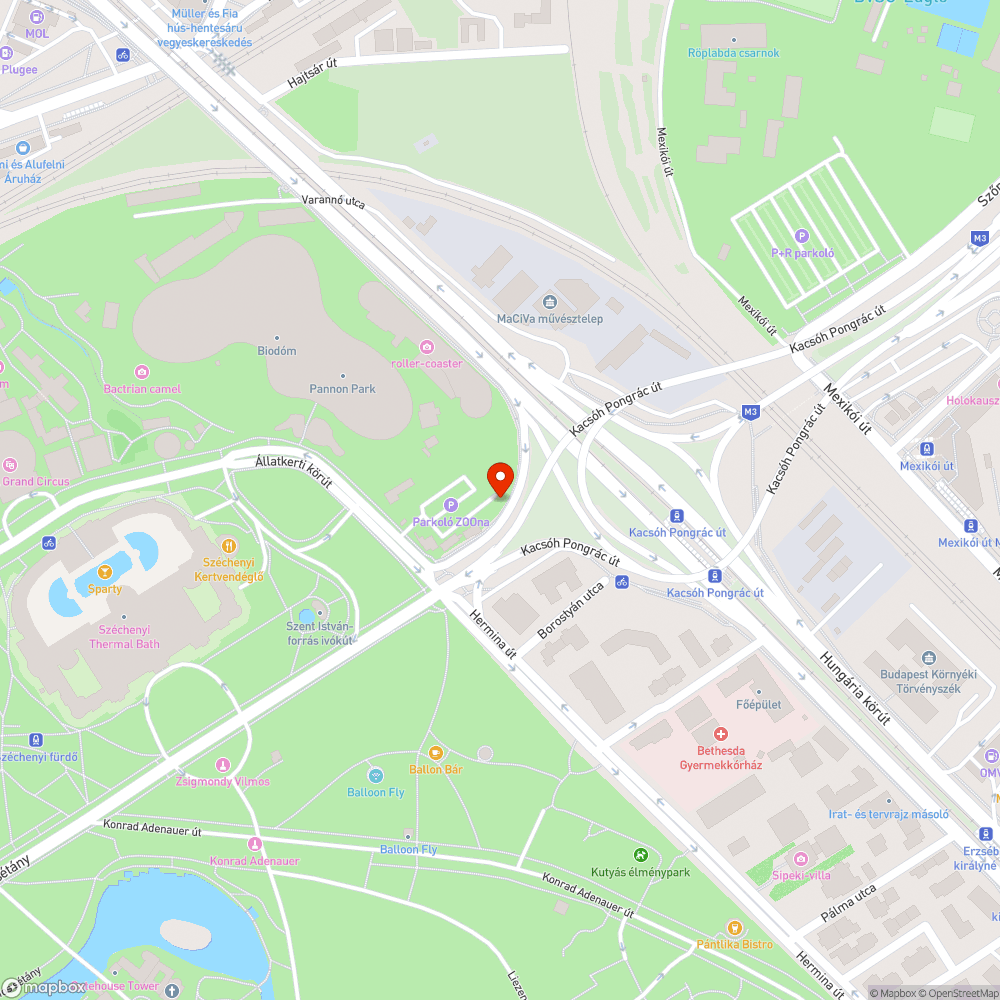 Koszos járda bejelentés helye