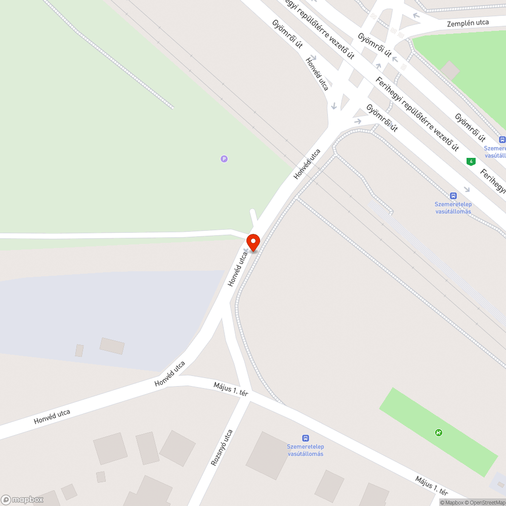 Felesleges fénysorompó bejelentés helye