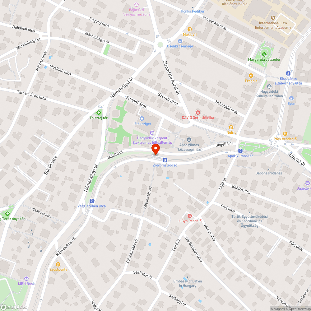 Futár kijelző és hangszóró hiánya Zólyomi lépcső bejelentés helye