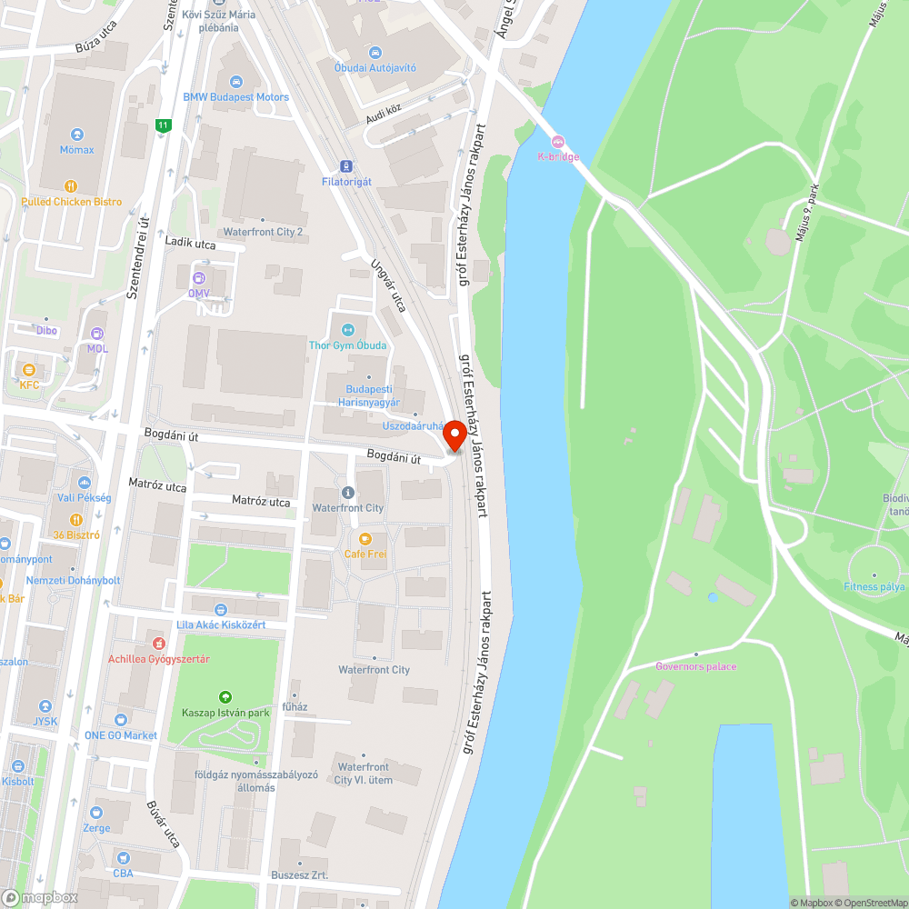 Szemeteszsákok Bogdáni út bejelentés helye