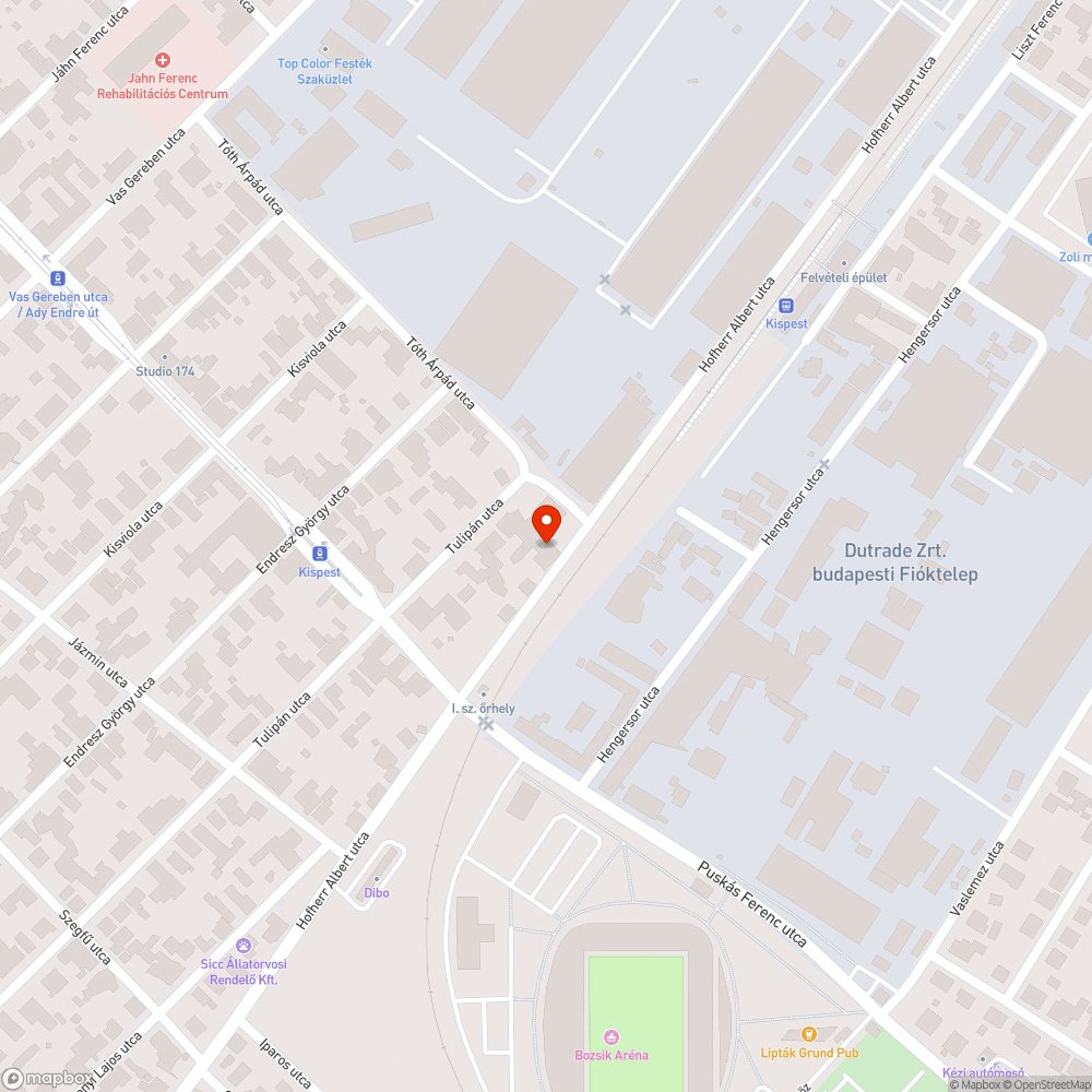 Kátyú , kátyú hátán bejelentés helye