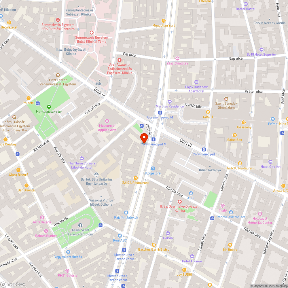 Beszakadó járda bejelentés helye