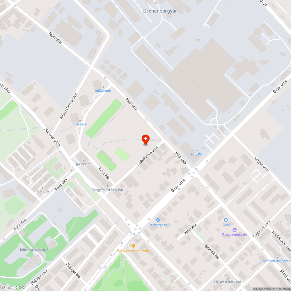 Öreg, letört facsonk bejelentés helye