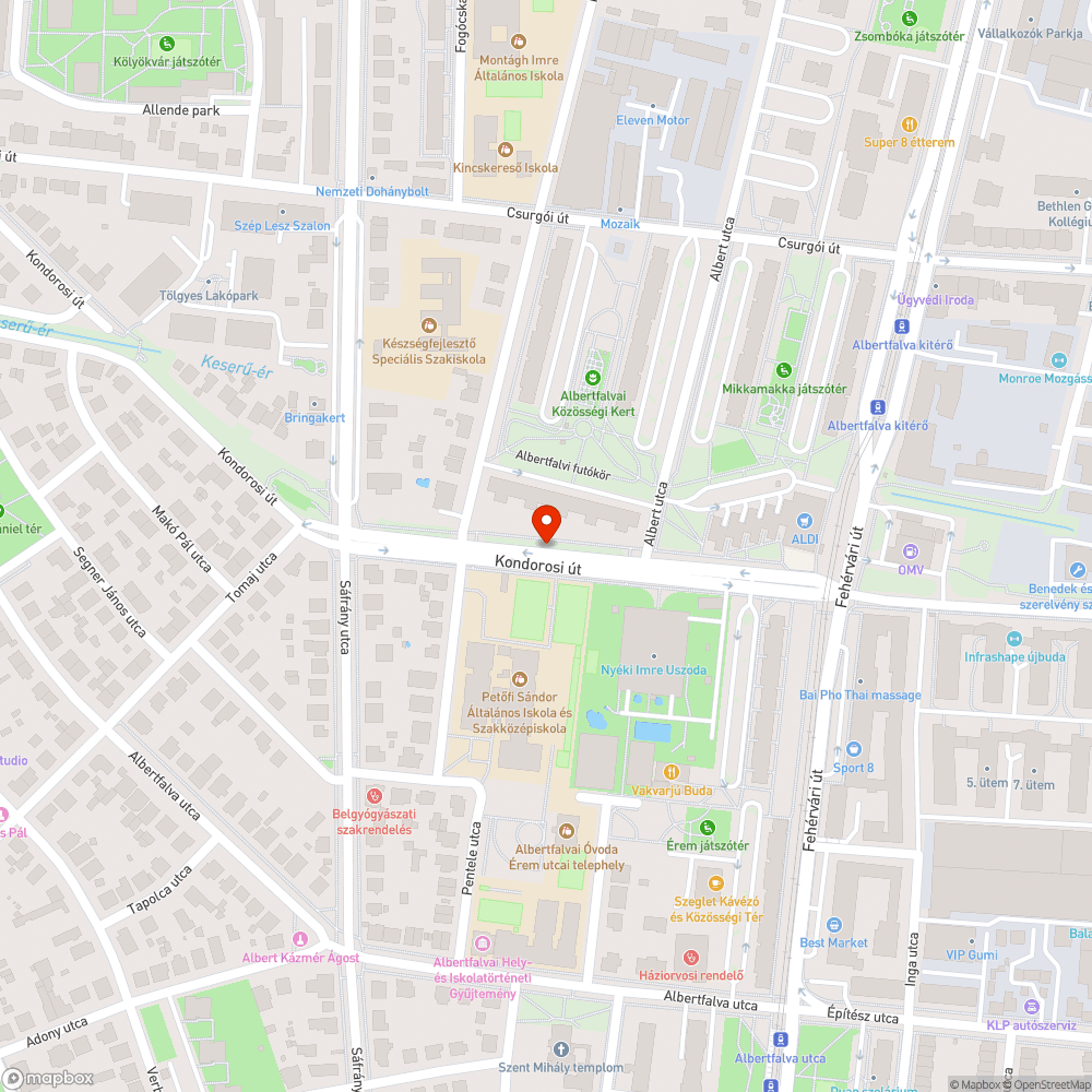 Kiégett lámpa bejelentés helye