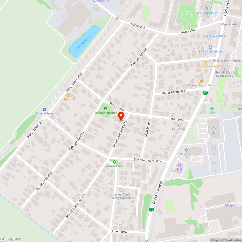 Szentendre Móricz Zsigmond utcában az 1-es számnál az egyik lámpa csak pislákol. bejelentés helye