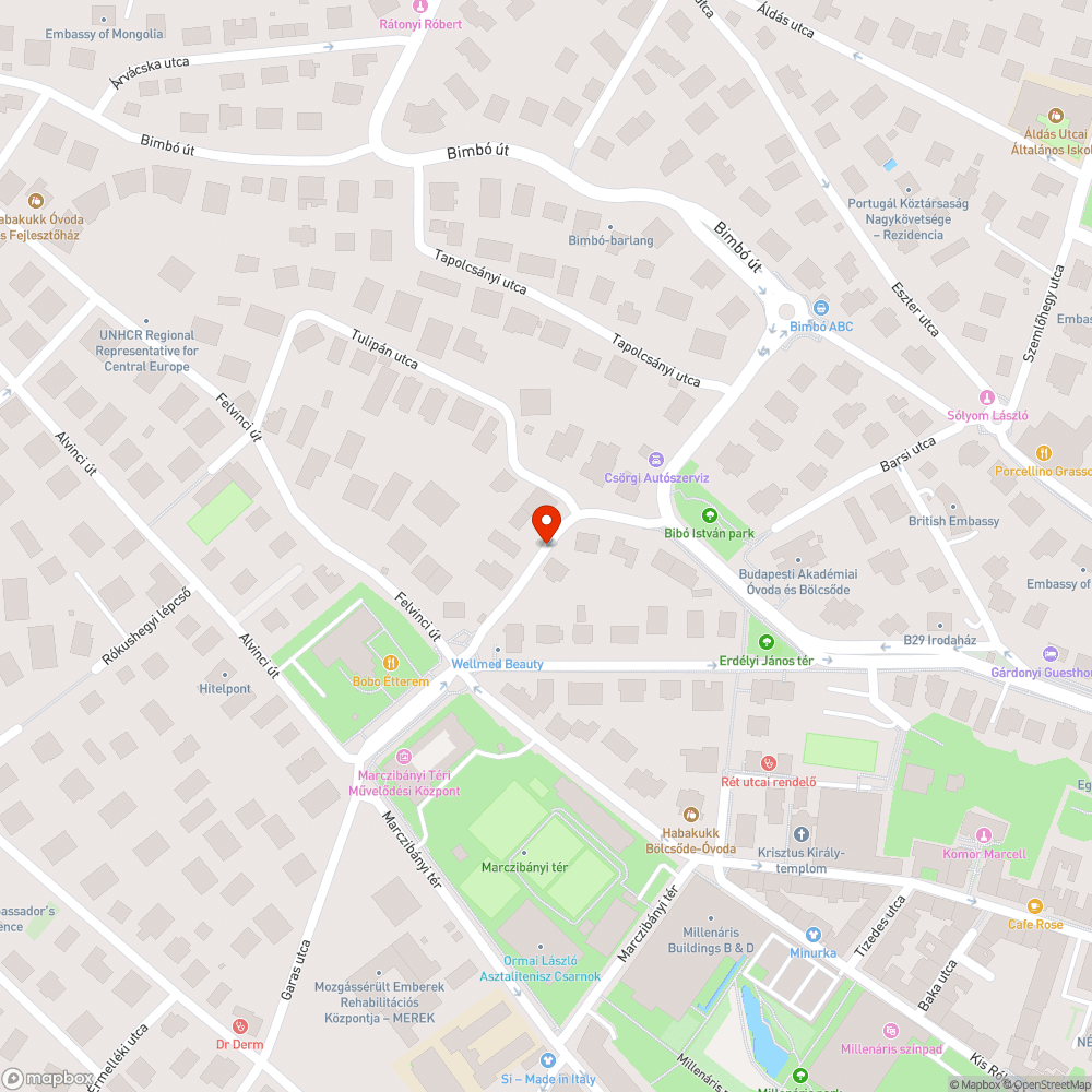 Időszakosan működő közvilágítás bejelentés helye