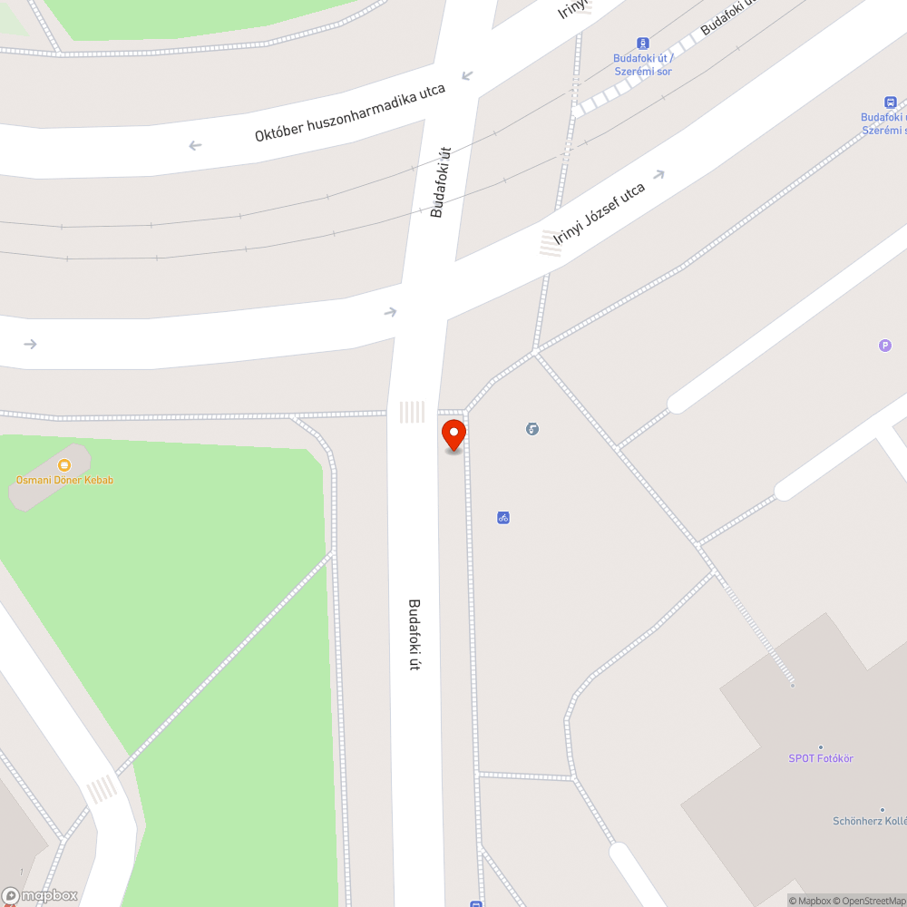 Felújítás után ottmaradt határoló bejelentés helye