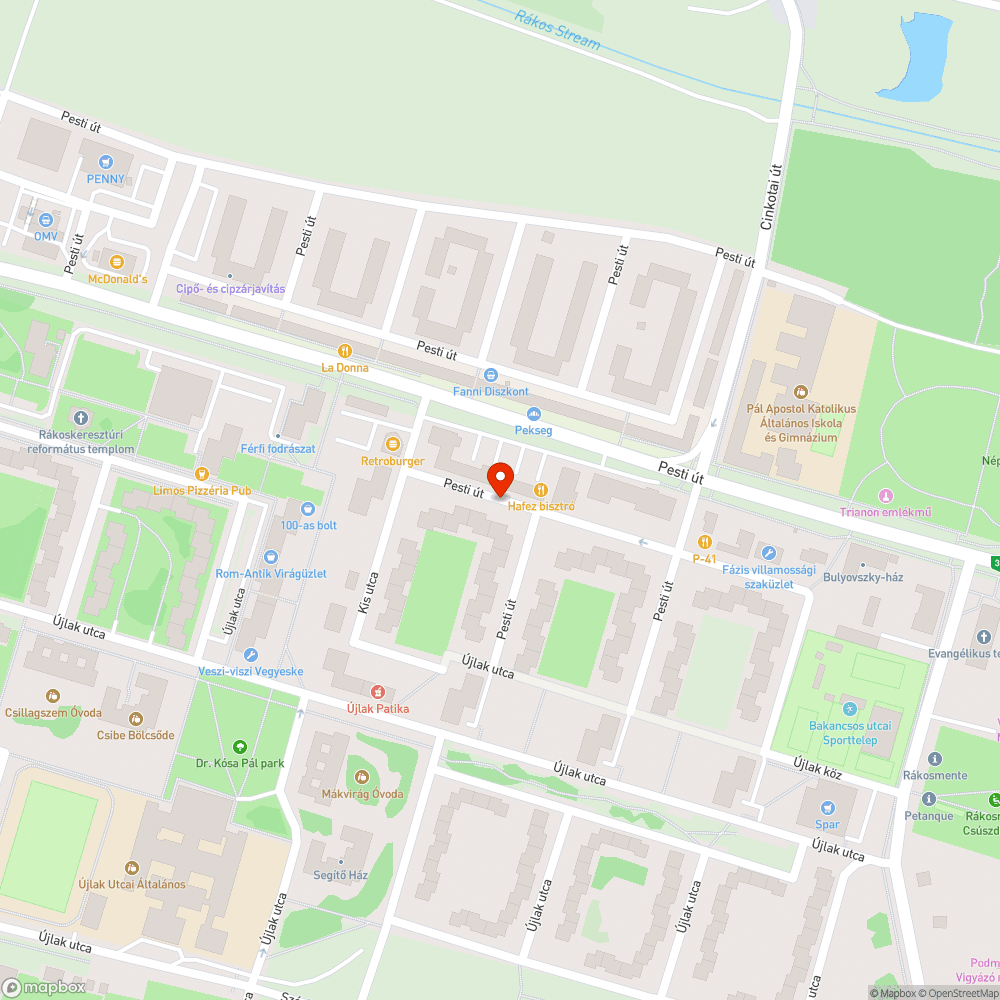 Hiányzó üveg bejelentés helye