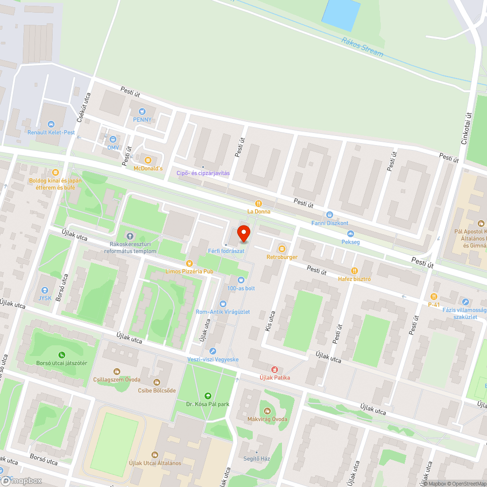 Bevásárlókocsik bejelentés helye