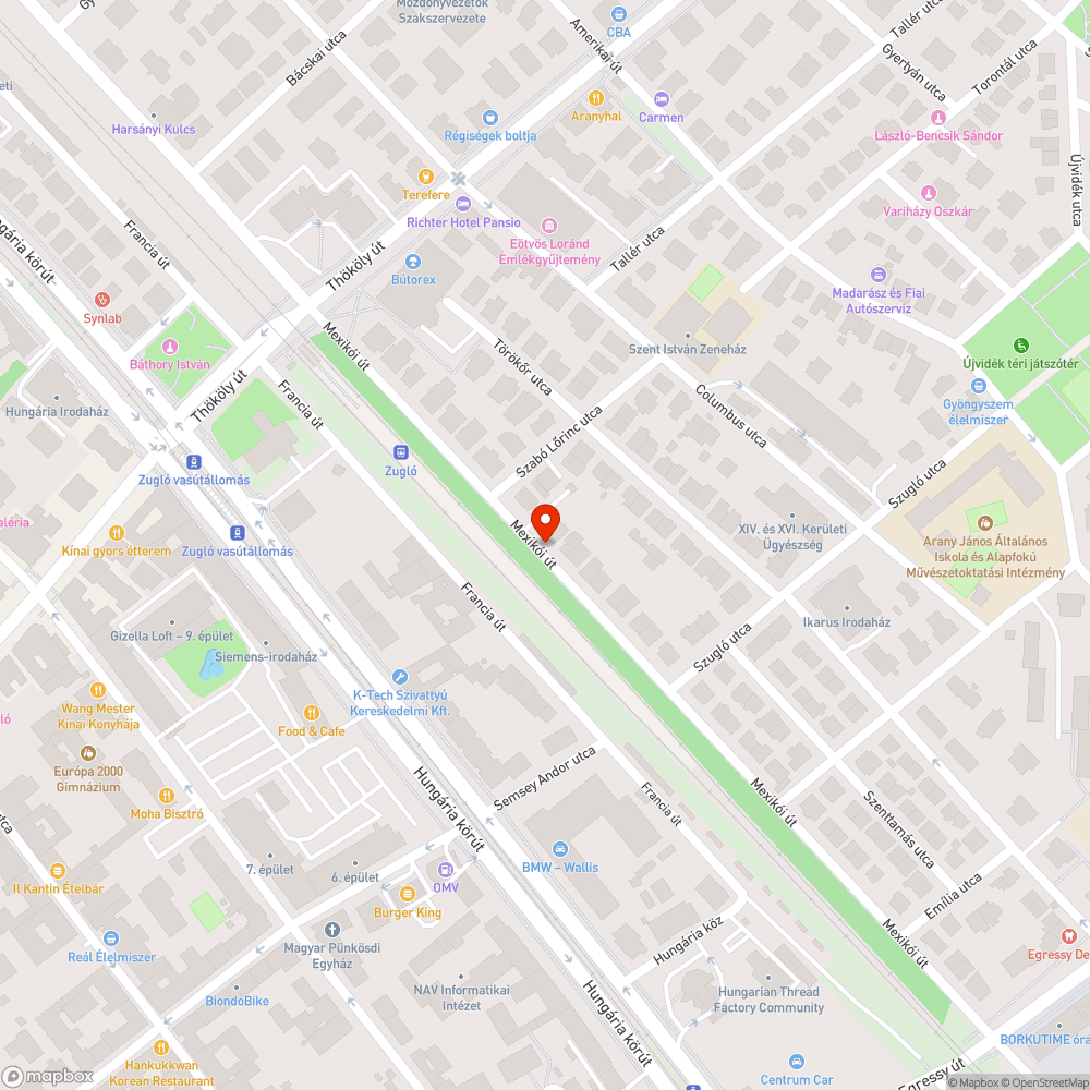 Veszélyes kidőlt fa bejelentés helye