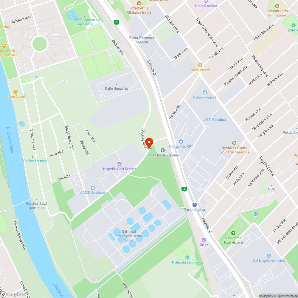 Meddőhányó utca szemét bejelentés helye