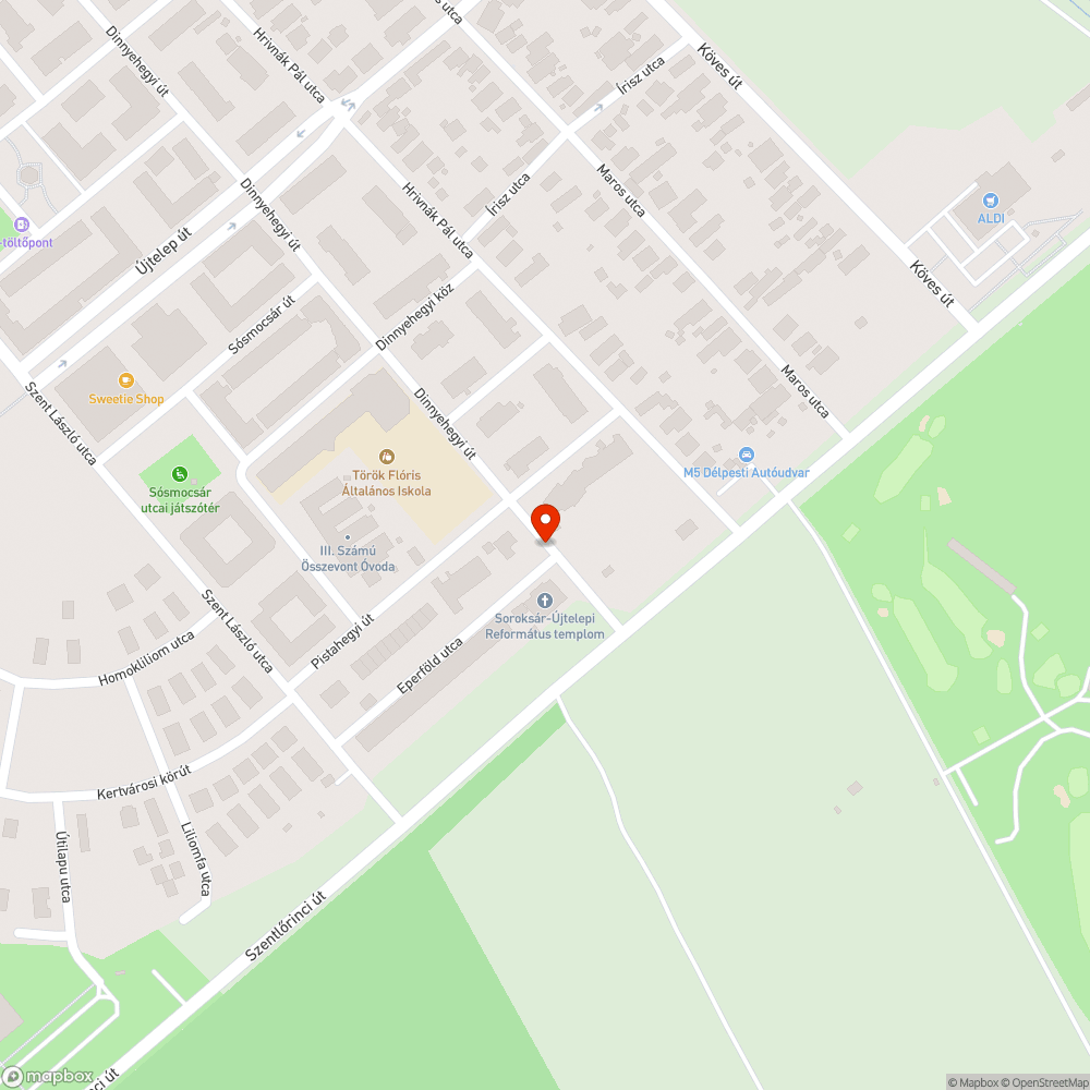 Elhagyott jármű bejelentés helye