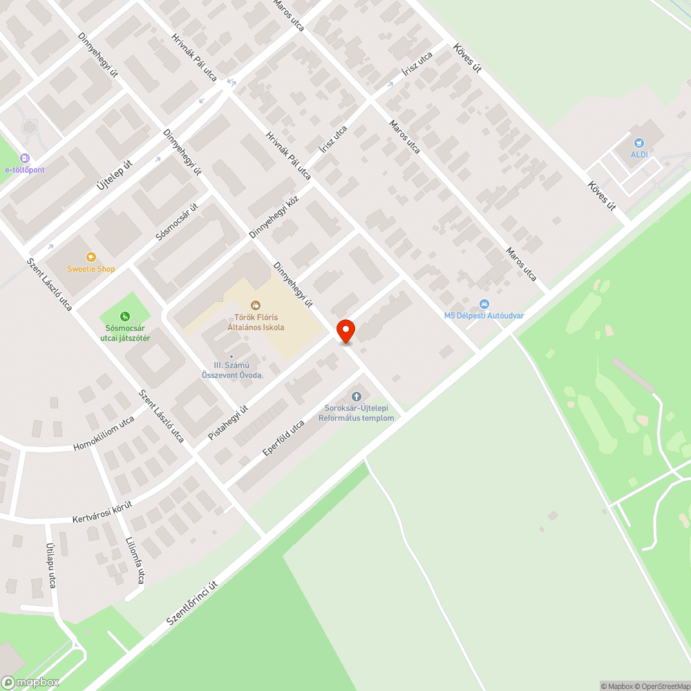 Elhagyott jármű bejelentés helye