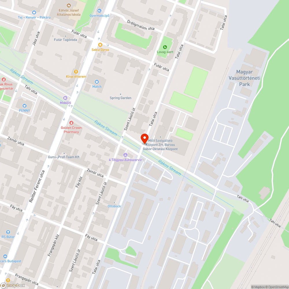 Megáll a víz bejelentés helye