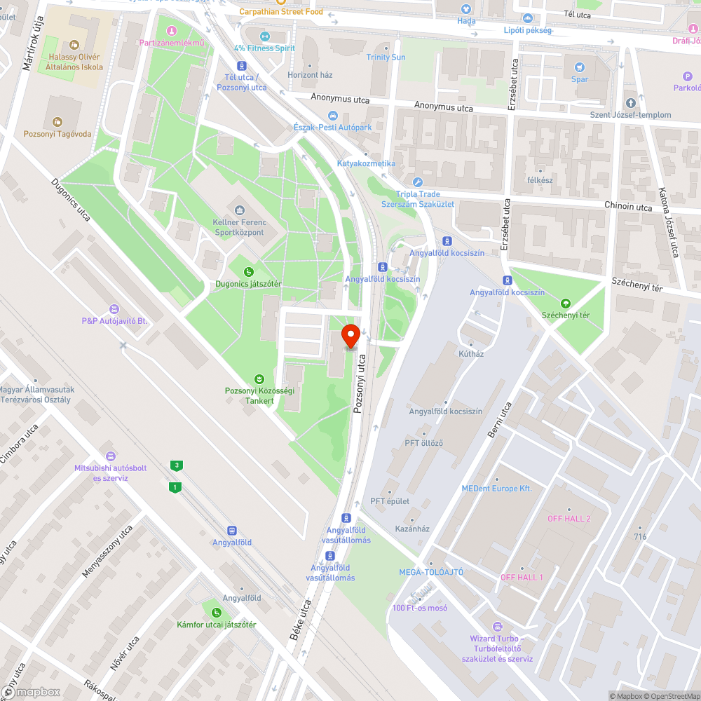 Zöldben parkolás bejelentés helye