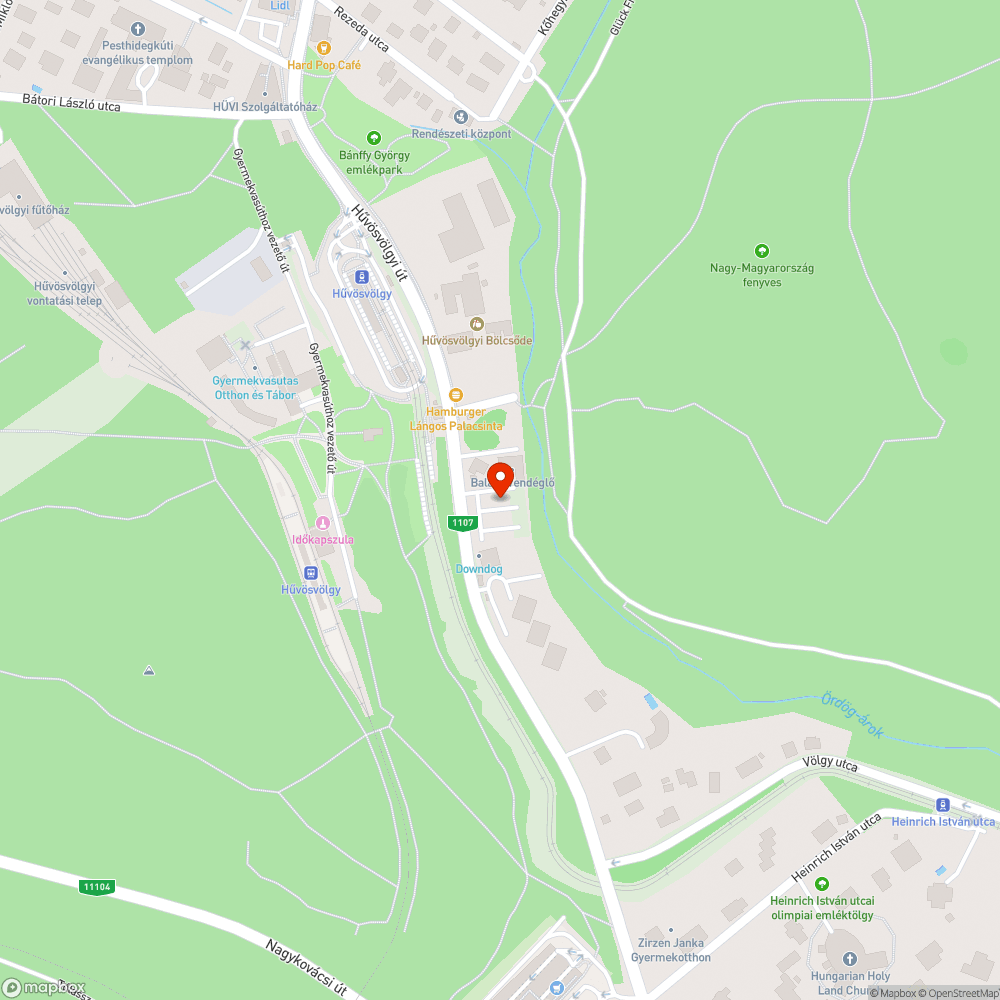 Elhagyott jármű a hűvösvölgyi P+R parkolóban bejelentés helye