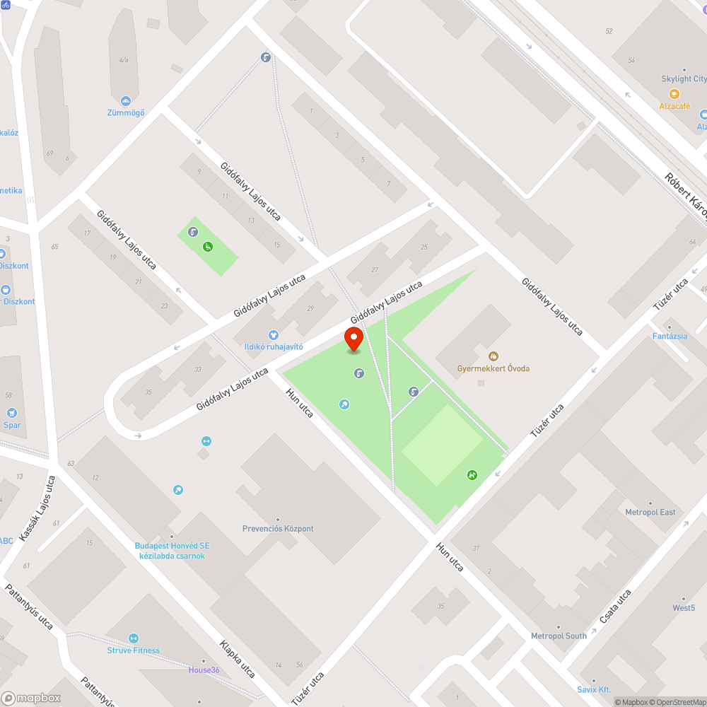 Tüzér utcai játszótér kilincse hiányzik bejelentés helye