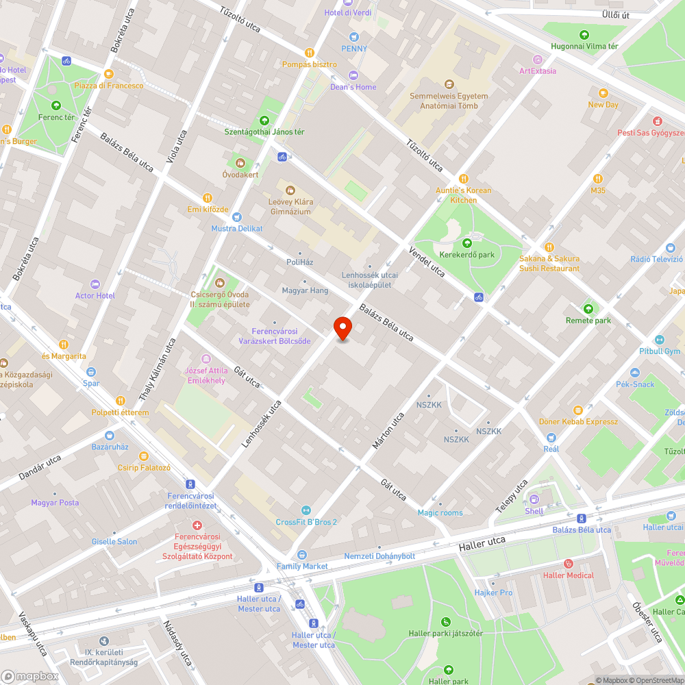 Elhagyott szemét bejelentés helye