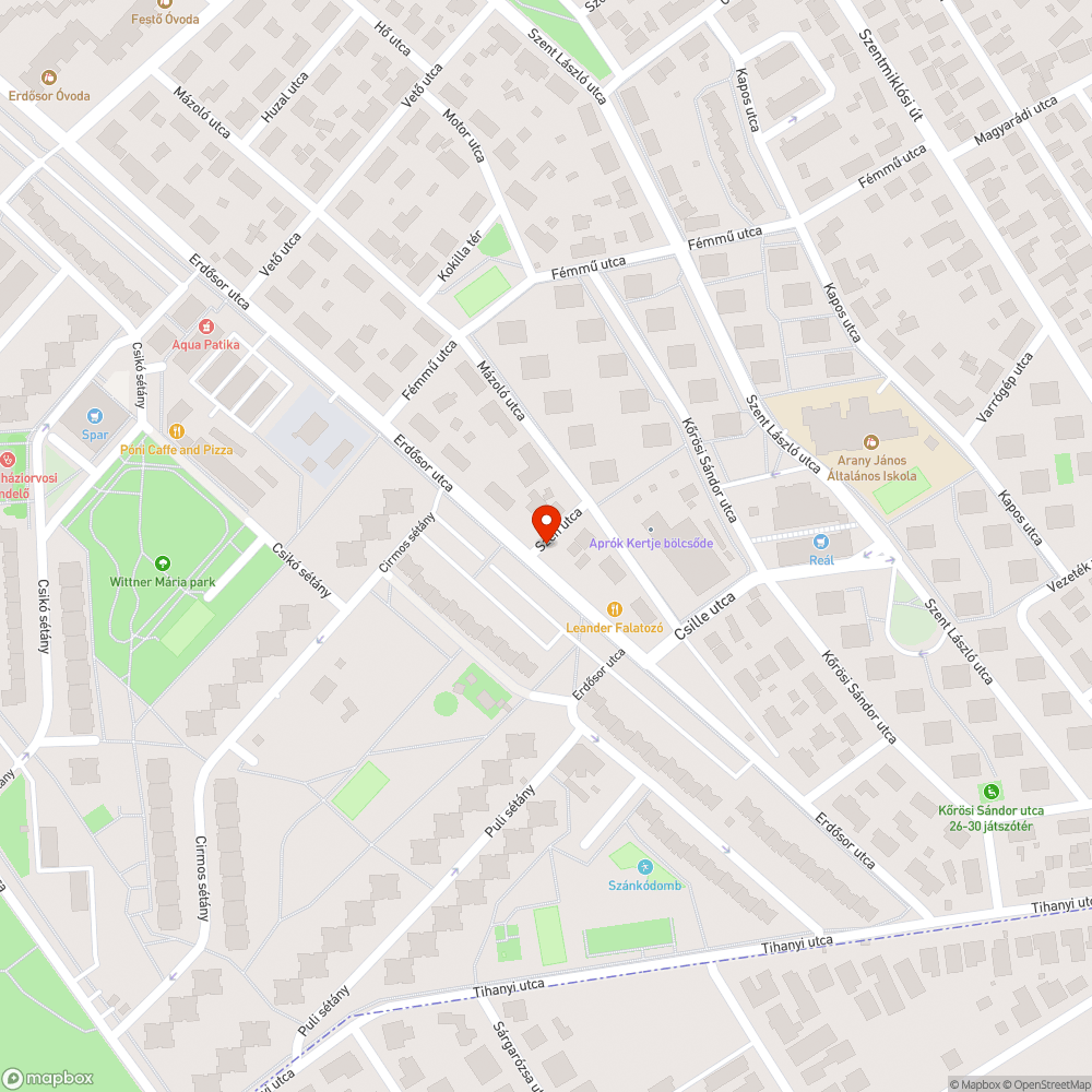 Hiányzó utcanévtábla bejelentés helye