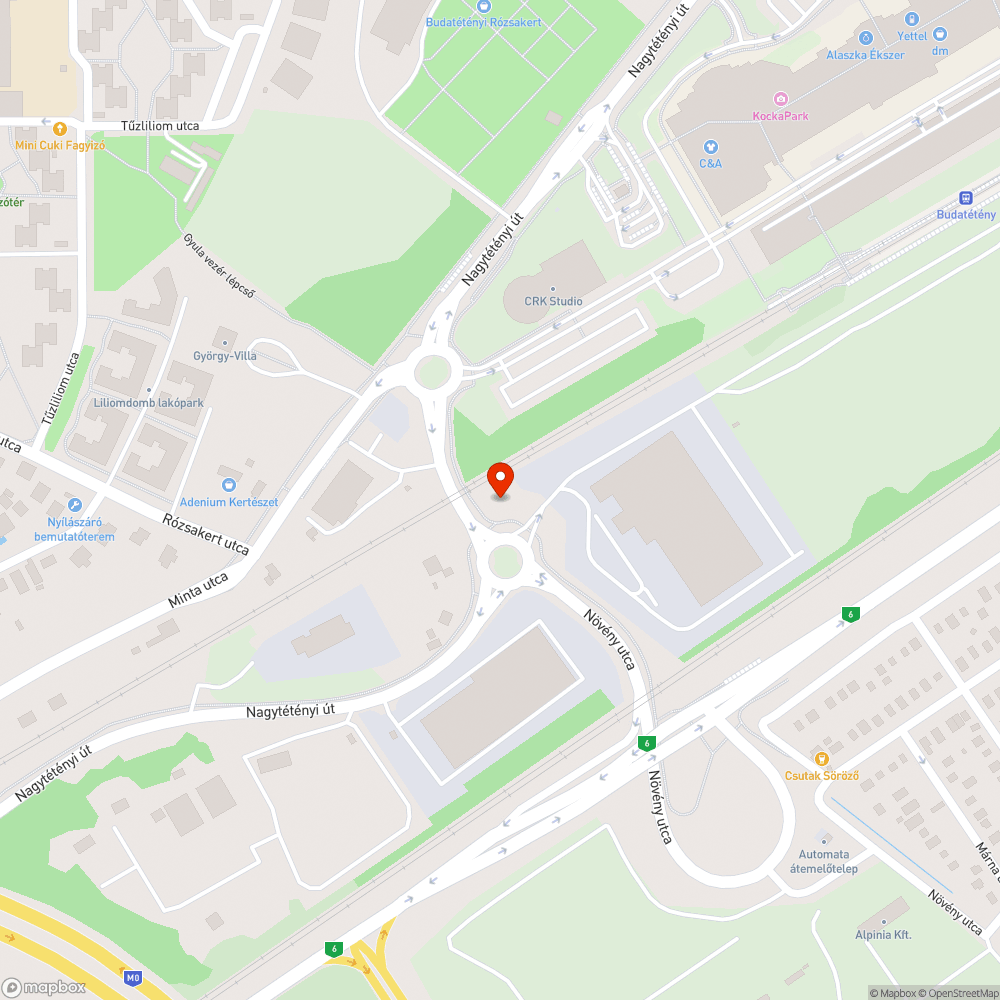 Növény utca kidöntött kresz tábla bejelentés helye