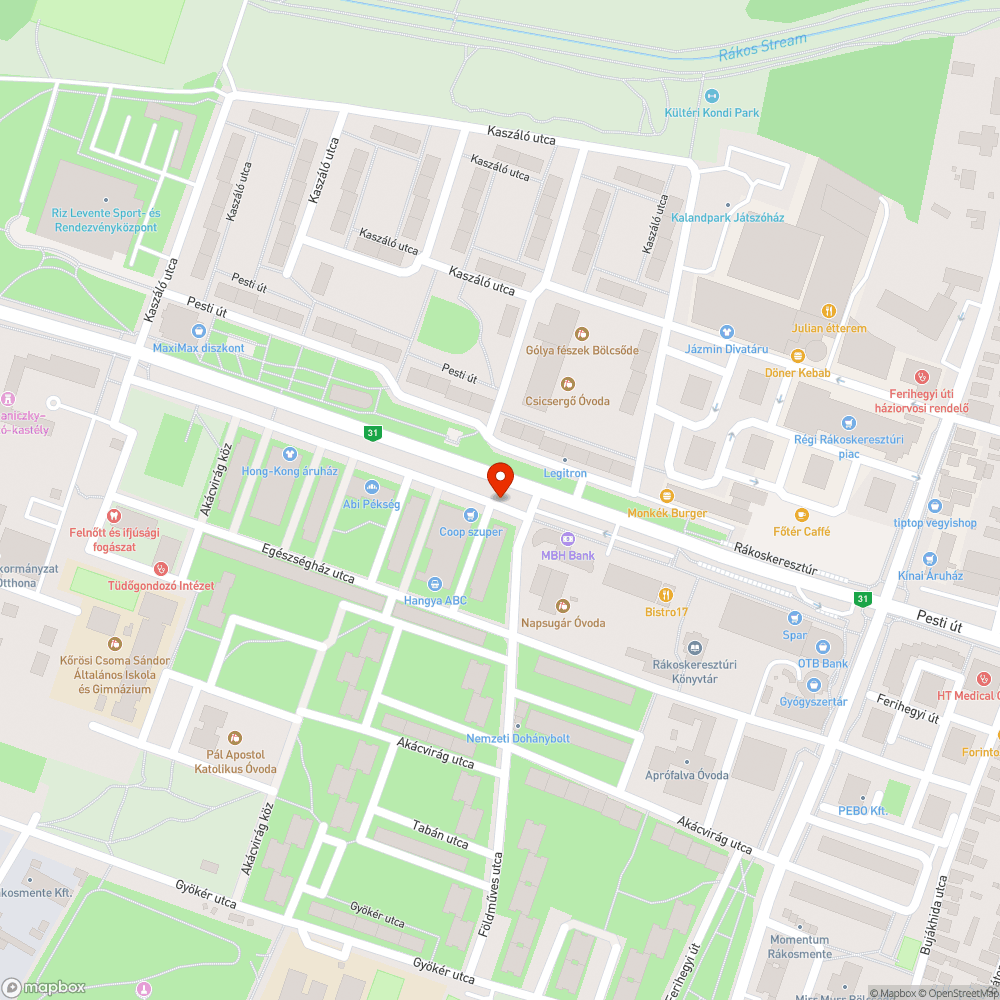 Fülke üveg bejelentés helye