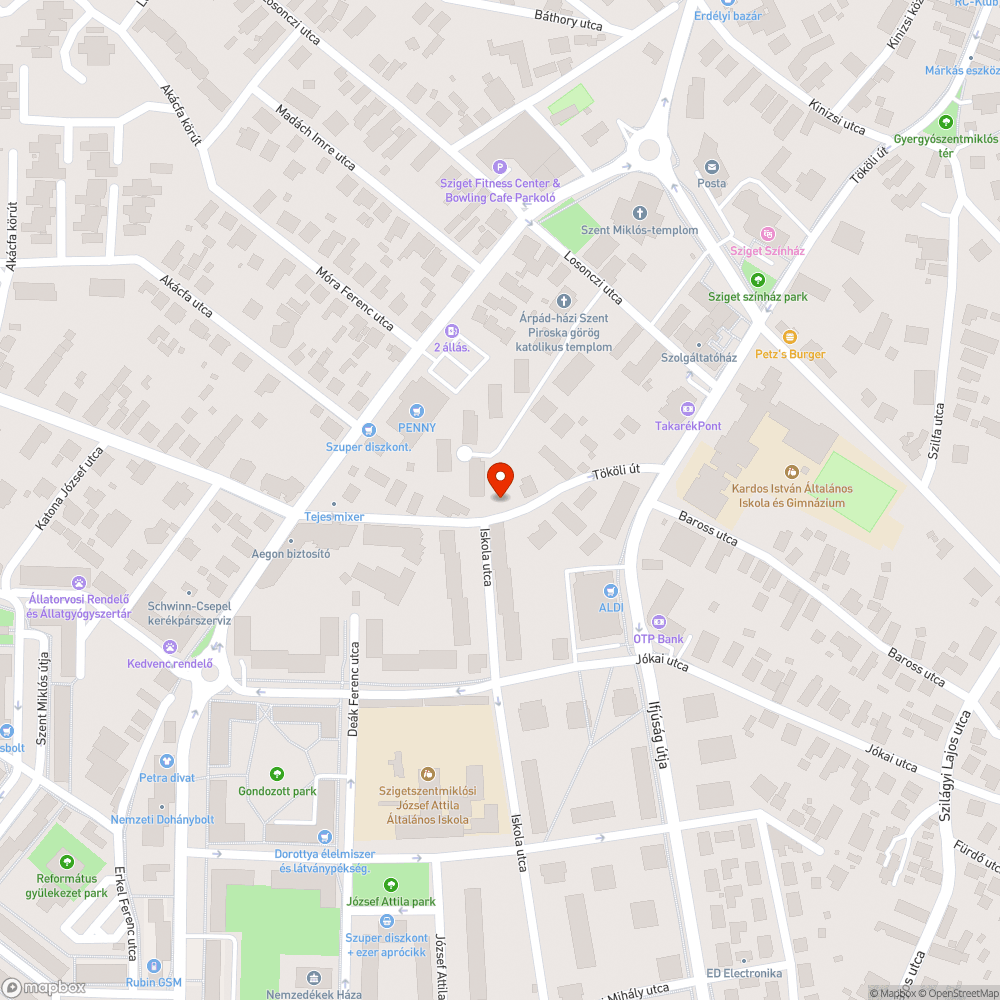 Mély kátyú bejelentés helye