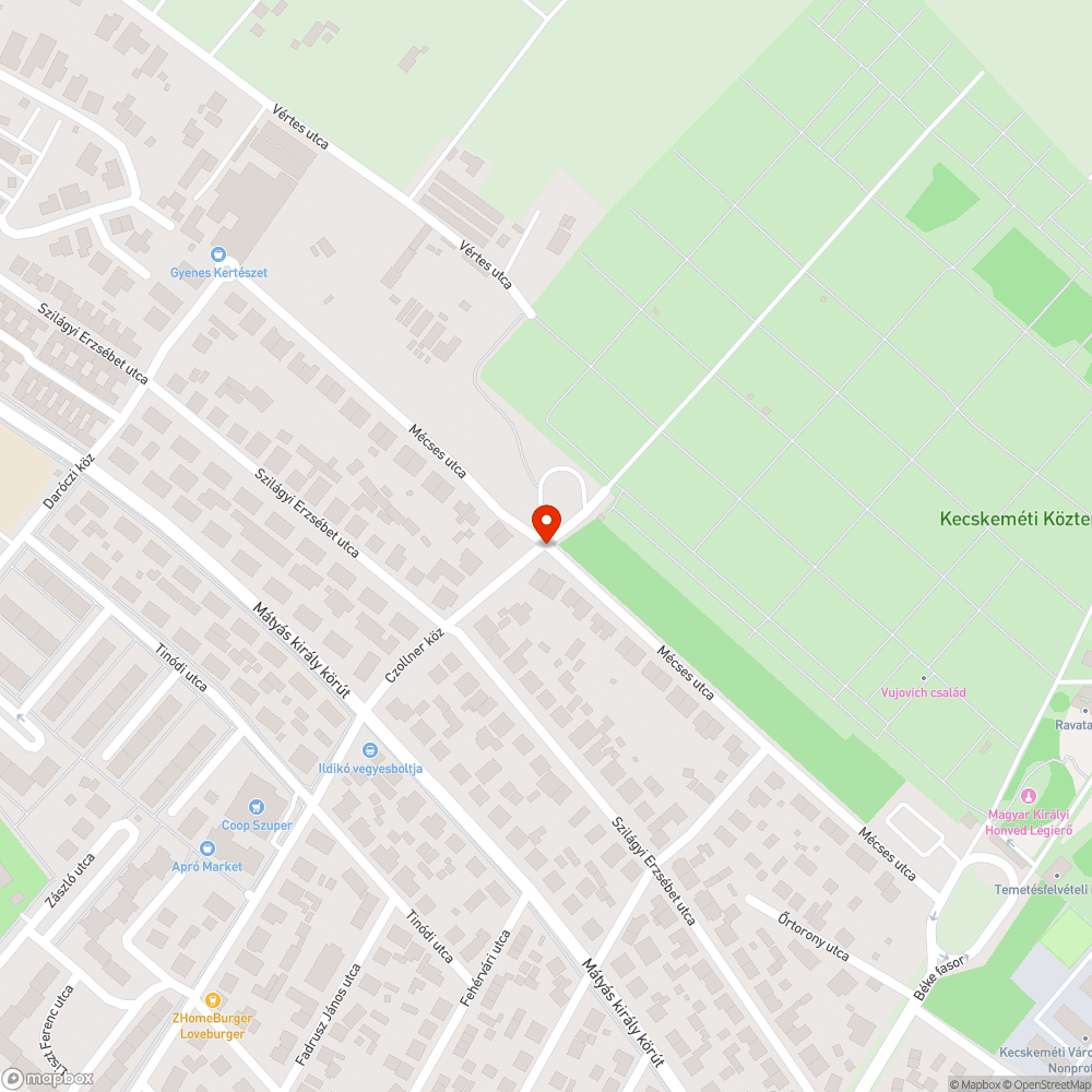 Balesetveszélyes úthiba bejelentés helye