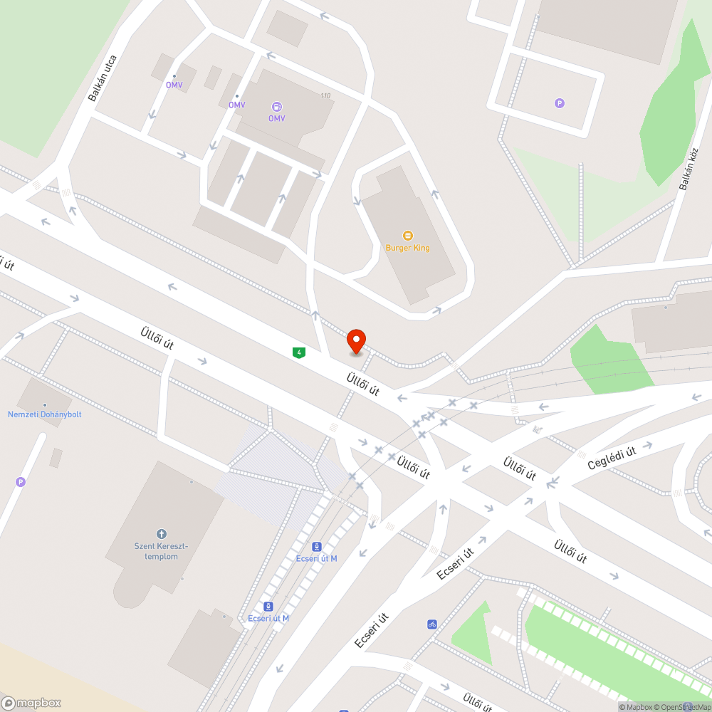 Meghajlott nyomógomb-tábla bejelentés helye