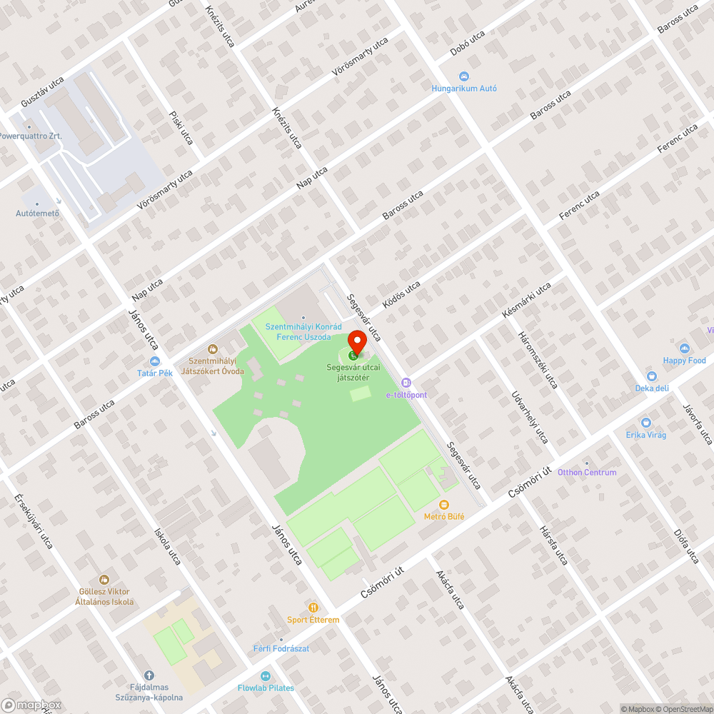 Játszótér világítás bejelentés helye