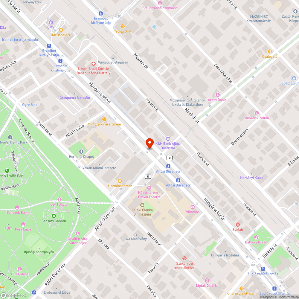 Kátyúk sorozata a Hungária körúton bejelentés helye