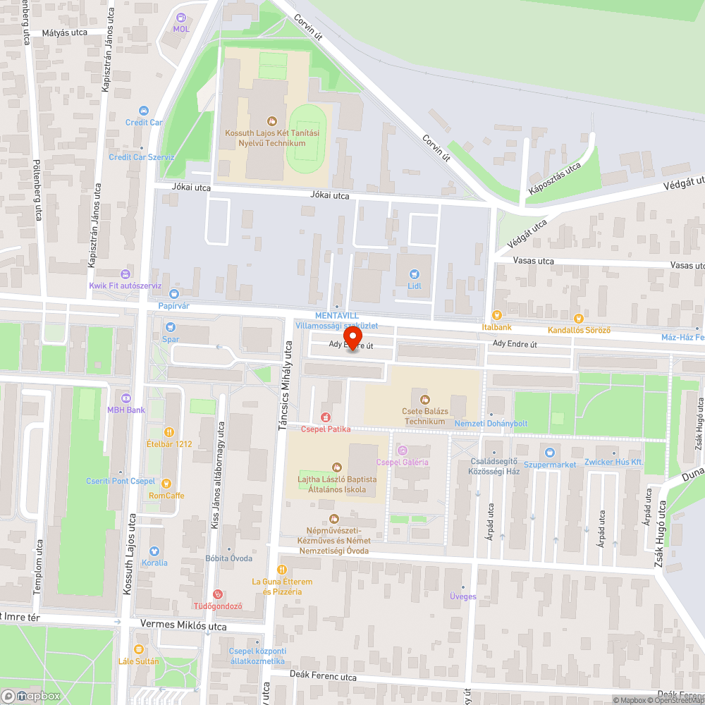 Nincs világitás bejelentés helye