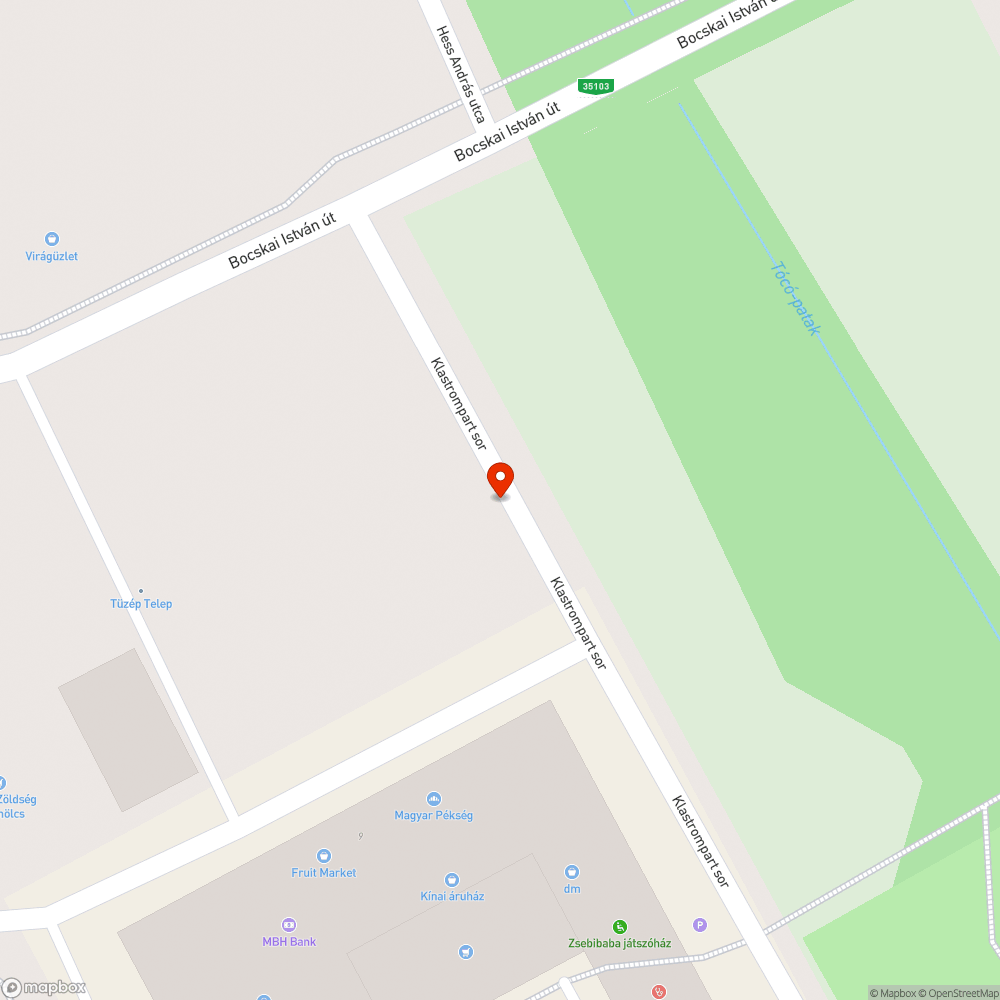 Leromlott állapotú járda bejelentés helye