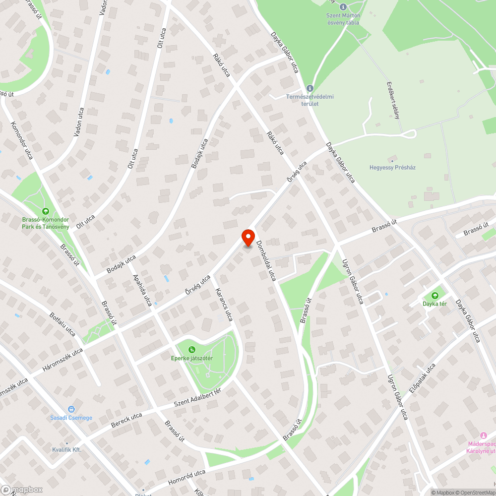 Őrség utca járda járhatatlan bejelentés helye