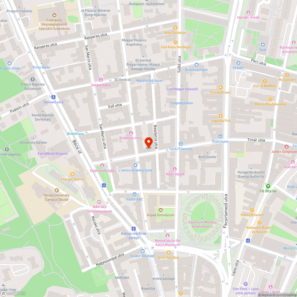 Kátyú a Tímár utcában bejelentés helye