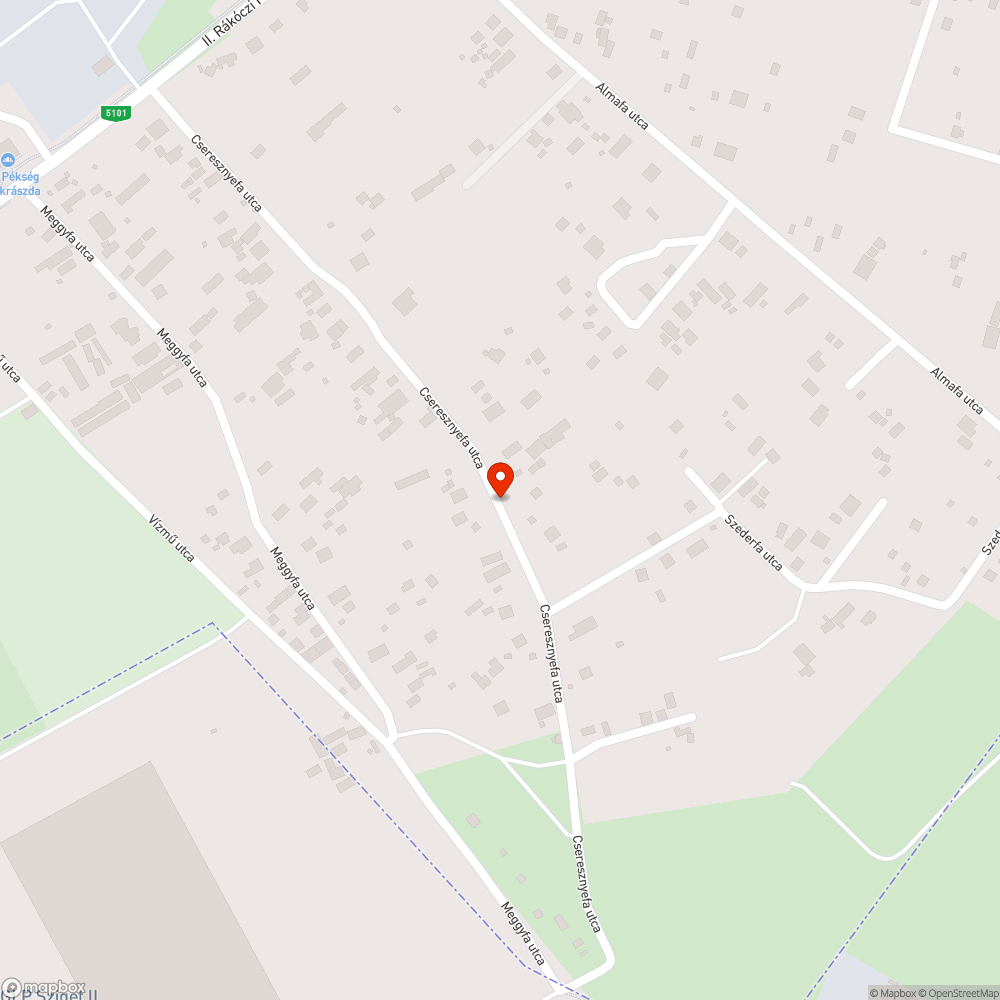 Kátyu bejelentés helye