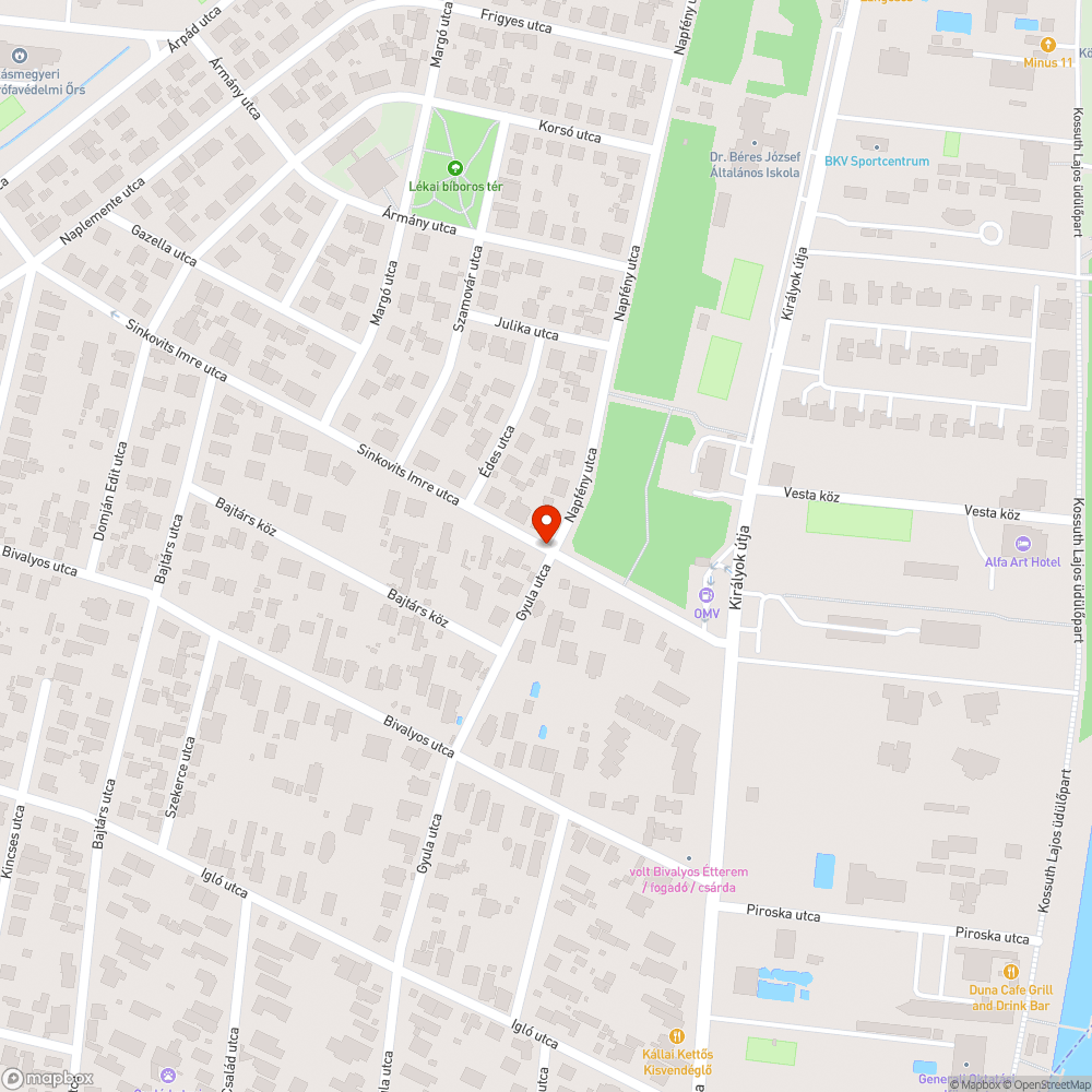 Csőtörés bejelentés helye