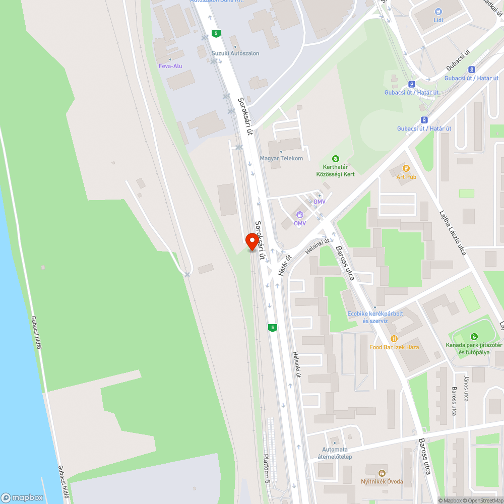 HÉV őrház körül sok szemét bejelentés helye