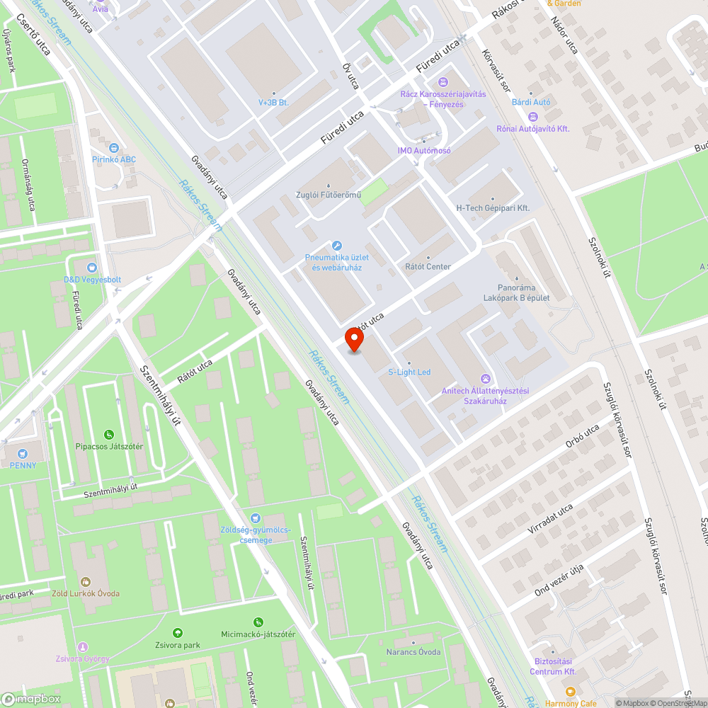 Elhagyott autó bejelentés helye