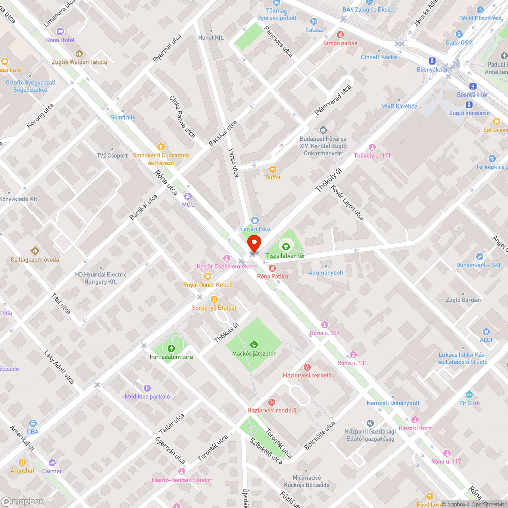 Hibás jelzőlámpa bejelentés helye