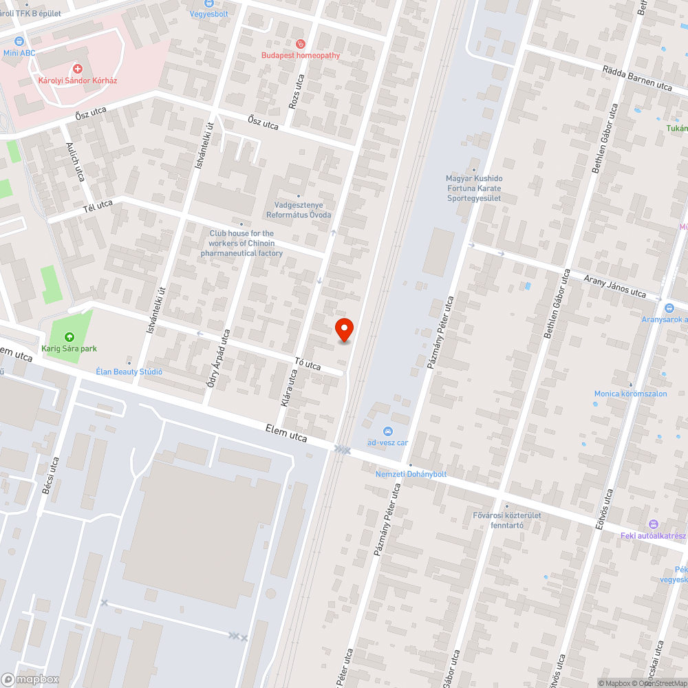 Elem utcai vasúti átjáró mellett szemét bejelentés helye