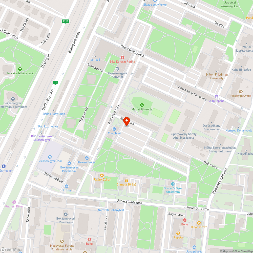 Totálkáros autó lerakva bejelentés helye